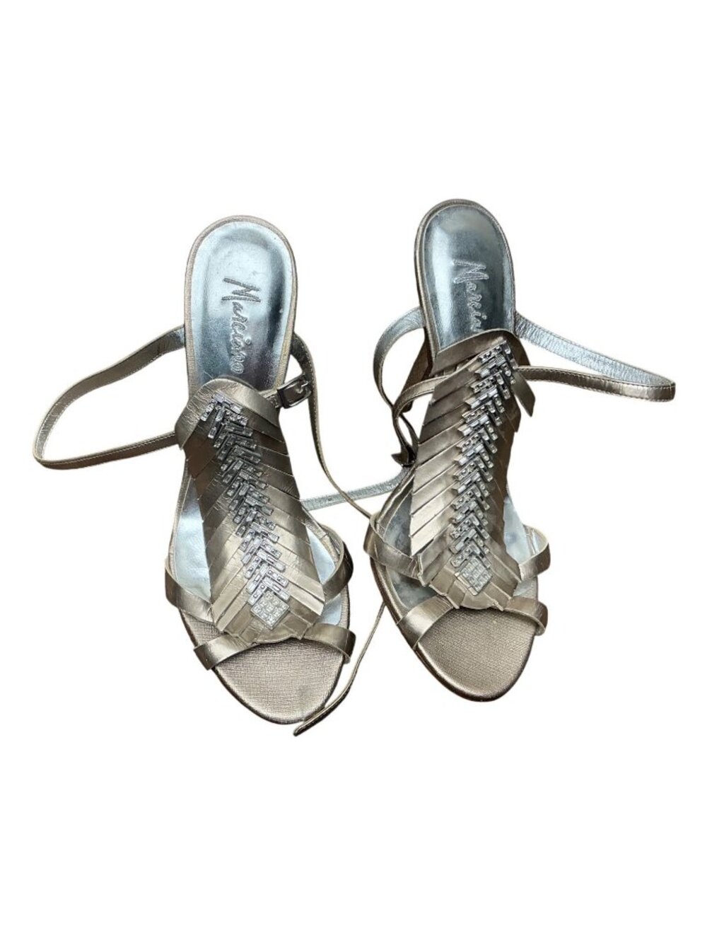 Marciano Metallic Bronze Embellished Gladiator Sandals Women’s SZ 5.5